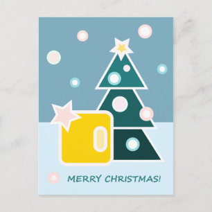Frohe Weihnachts-Postkarte Feiertagspostkarte
