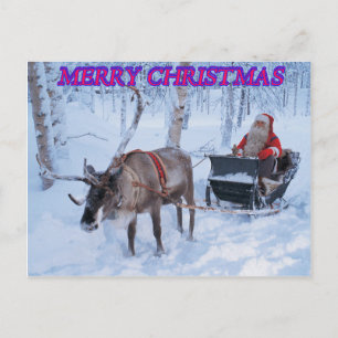 Frohe Weihnachts-Postkarte Feiertagspostkarte