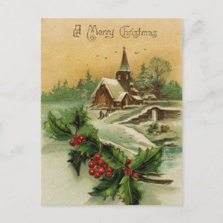 Frohe Weihnachts-Postkarte Feiertagspostkarte