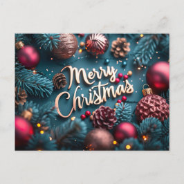 Frohe Weihnachts-Postkarte Feiertagspostkarte