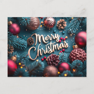 Frohe Weihnachts-Postkarte Feiertagspostkarte
