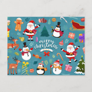 Frohe Weihnachts-Postkarte Postkarte