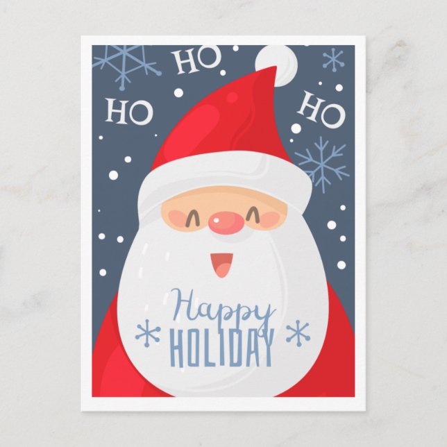 Frohe Weihnachts-Postkarte Postkarte (Vorderseite)