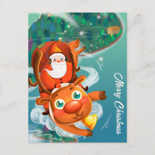 Frohe Weihnachts-Postkarte Postkarte