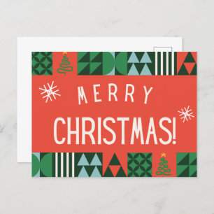 Frohe Weihnachts-Postkarte Postkarte