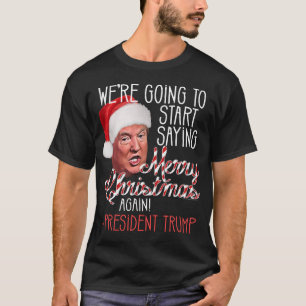 Frohe Weihnachts-Präsident Donald Trump T-Shirt