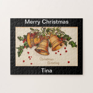 Frohe Weihnachts-Puzzle-Design Puzzle