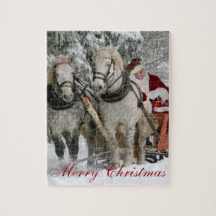 Frohe Weihnachts-Puzzle-Spiel Puzzle