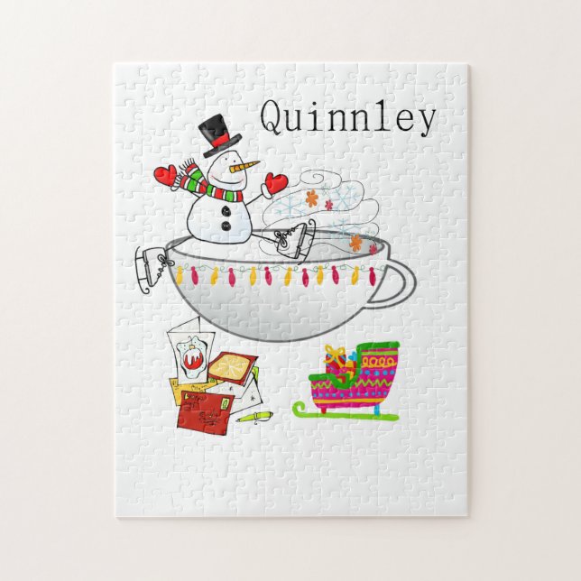 Frohe Weihnachts-Puzzle Weihnachten Snowman Puzzle (Vertikal)