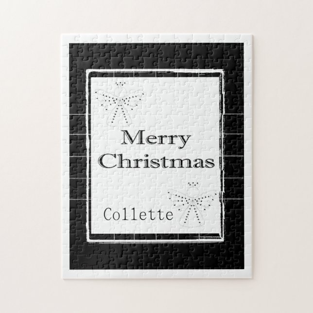 Frohe Weihnachts-Puzzle Weihnachten Weihnachtsspie Puzzle (Vertikal)