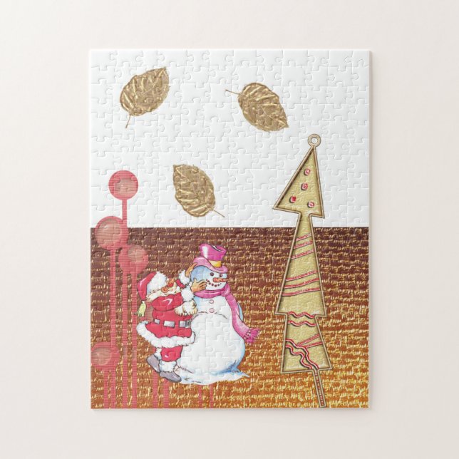 Frohe Weihnachts-Puzzle Weihnachten Weihnachtsspie Puzzle (Vertikal)