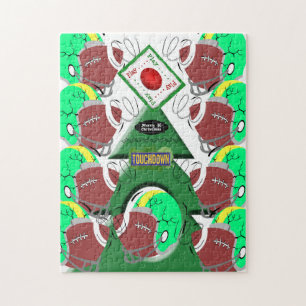 Frohe Weihnachts-Puzzle Weihnachtsfußball Puzzle