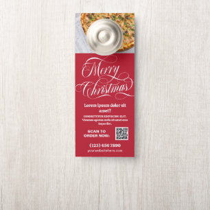 Frohe Weihnachts QR Code Foto Small Business Promo Türanhänger