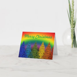 Frohe Weihnachts-Rainbow-Karte Dankeskarte