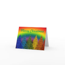 Frohe Weihnachts-Rainbow-Karte