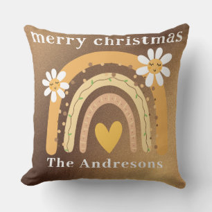 Frohe Weihnachts Rainbow Personalisiert Kissen