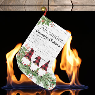 Frohe Weihnachts Red Hat Buffaloe Kariert Gnomes S Kleiner Weihnachtsstrumpf