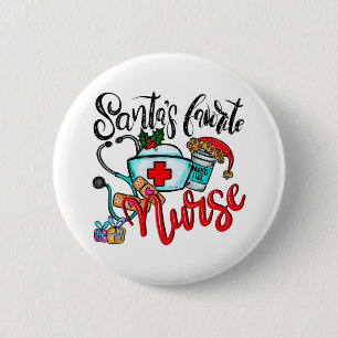 Frohe Weihnachts Reindeer Button
