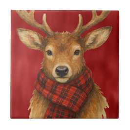 Frohe Weihnachts Reindeer Fliese