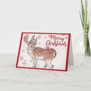 Frohe Weihnachts Reindeer Karte