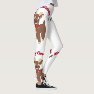 Frohe Weihnachts Reindeer Leggings