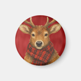 Frohe Weihnachts Reindeer Magnet