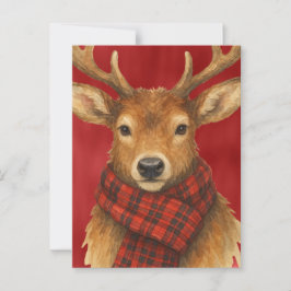 Frohe Weihnachts Reindeer Postkarte