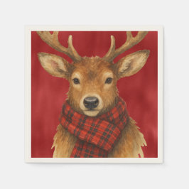 Frohe Weihnachts Reindeer Serviette