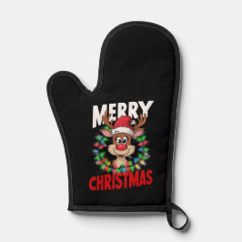 Frohe Weihnachts-Reindeer Xmas Urlaub Ofenhandschuh