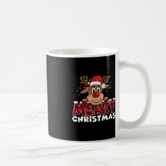 Frohe Weihnachts-Rentier Männer Frauen Familie Mat Kaffeetasse