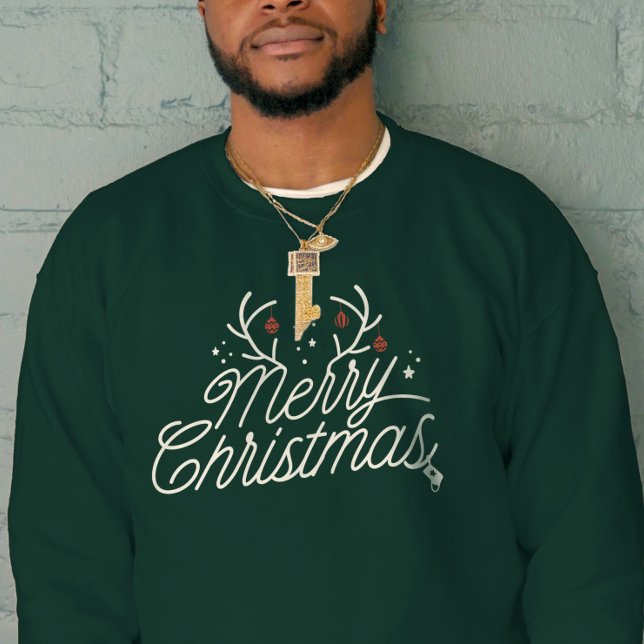 Frohe Weihnachts-Rentier-Matching-Feiertag Sweatshirt (Merry Christmas Reindeer Matching Holiday Sweatshirt)