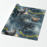 Frohe Weihnachts-Rentier-Umschlagpapier