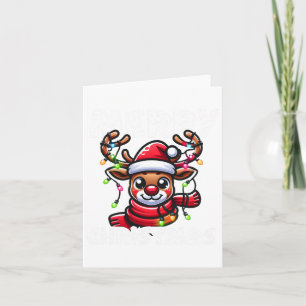 Frohe Weihnachts Rentier Xmas Familie Männer Fraue Karte