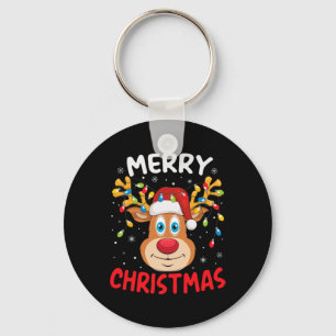 Frohe Weihnachts Rentier Xmas Familie Männer Fraue Schlüsselanhänger