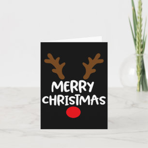 Frohe Weihnachts Rentier Xmas Familie Matching Men Karte