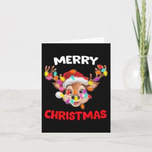 Frohe Weihnachts Rentier Xmas Familie Matching Men Karte
