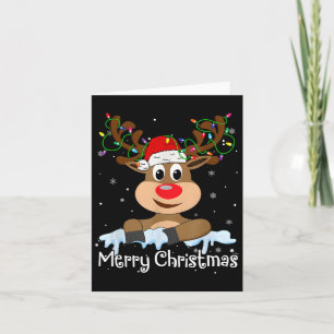 Frohe Weihnachts Rentier Xmas Familie Matching Men Karte