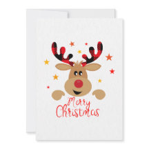 Frohe Weihnachts-Rentierkarte