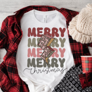 Frohe Weihnachts Retro T-Shirt
