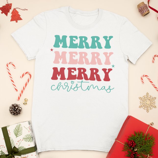 Frohe Weihnachts Retro T-Shirt (Von Creator hochgeladen)