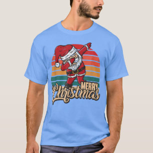 Frohe Weihnachts Retro Vintage Dabbing Santa PJs T-Shirt