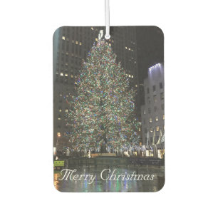 Frohe Weihnachts Rockefeller Center NYC Xmas Tree Autolufterfrischer