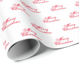 Frohe Weihnachts-Rot-Drehbuch niedlichen Urlaub Geschenkpapier