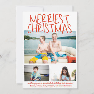 Frohe Weihnachts Rot Feiertagskarte