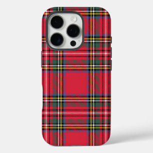 Frohe Weihnachts Rot Kariert iPhone 16 Pro Hülle