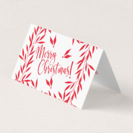 Frohe Weihnachts rot weiß Ihr Foto Text in