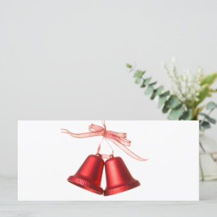 Frohe Weihnachts-Rote Glocke-Dekoration mit Text