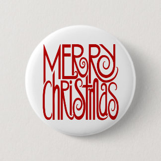 Frohe Weihnachts-Rote Schaltfläche Button