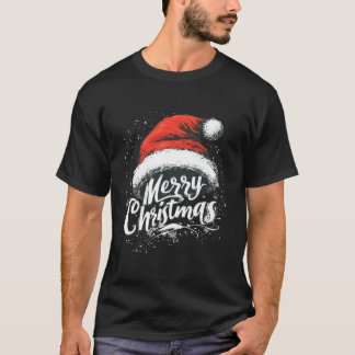 Frohe Weihnachts Rote Weihnachtsmannmütze Weihnach T-Shirt