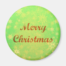 Frohe Weihnachts Round Magnet